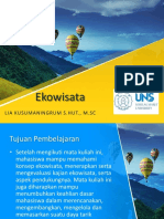 Kuliah 1 Ruang Lingkup Ekowisata