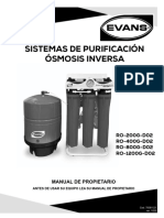 Sistemas de Purificación Ósmosis Inversa: RO-200G-D02 RO-400G-D02 RO-800G-D02 RO-1200G-D02