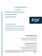 6. Discutindo a Matemática a partir da escrita, leitura e interpretação