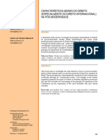 Características Gerais Do Direito (Especialmente Do Direito Internacional) Na Pós-Modernidade