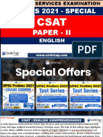 CivilsTap - CSAT - 2021 - Lecture - 13 PYQ