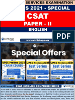 CivilsTap - CSAT - 2021 - Lecture - 27 PYQ