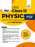 Disha Class 12 Physics Sample Paper for Term 1