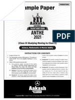 ANTHE2021 FDN Sample Paper 10 - (IX Moving X) 0