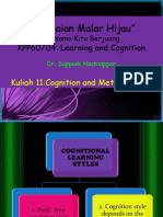 "Lambaian Malar Hijau": KPP60704: Learning and Cognition