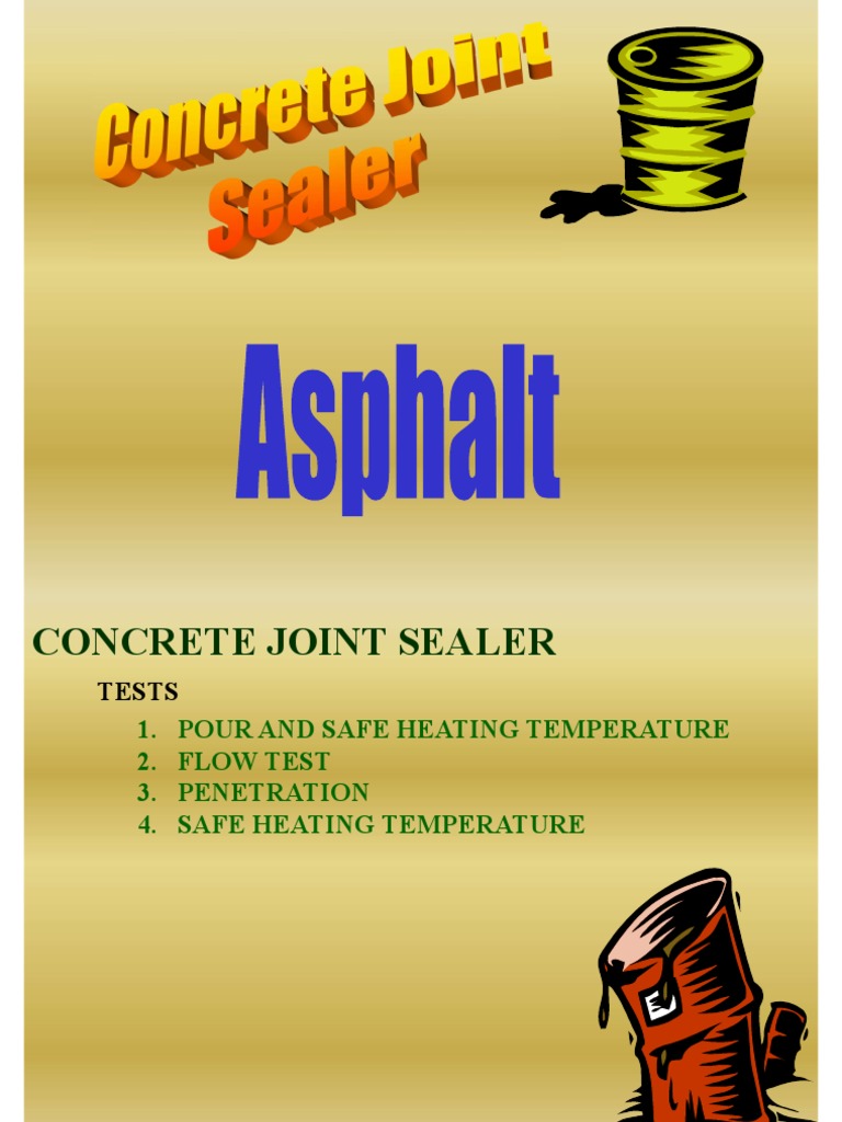 Testing of Concrete Joint Sealer PDF Concrete Temperature