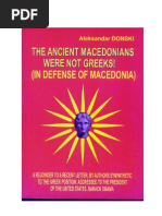 Download Aleksandar Donski - THE ANCIENT MACEDONIANS WERE NOT GREEKS by Stojance Panov SN55478407 doc pdf
