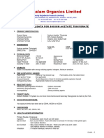 Sodium Acetate - MSDS