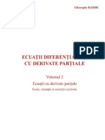 Ecuatii Diferentiale Si Cu Derivate Partiale Vol. 2