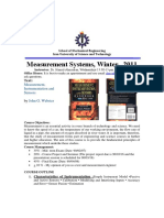 Measurement Systems, Winter 2011: Text