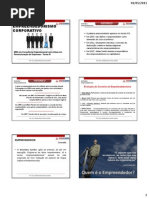 Empreendedorismo Corporativo - Aula 1 e 2 Slides