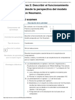 Examen - (APEB1-15%) Tarea 2 - Describir El Funcionamiento Del Computador Desde La Perspectiva Del Modelo Propuesto Por Von Neumann