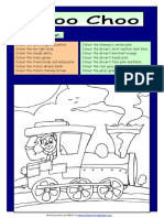 Read and Colour Choo Choo Activities Promoting Classroom Dynamics Group Form 2649