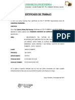 Certificado de Trabajo