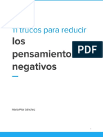 11 Trucos para Reducir Los Pensamientos Negativos María Pilar Sánchez