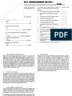 Reading - Use of English Fce Workshop and Test 4