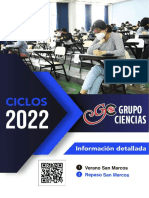 Ciclos preuniversitarios Grupo Ciencias San Marcos 2022