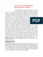 Parametro Fisico-Quimicos de La Leche