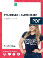 Semântica - Polissemia X Ambiguidade - Profa. Pamba