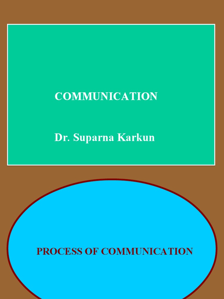 Process of Communication | PDF | Communication | Information