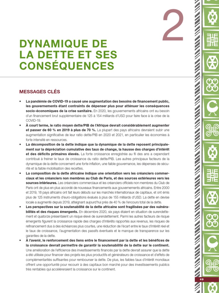 Dynamique de la dette publique en Afrique | PDF | Dette publique | Dettes