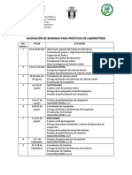 Calendarización Laboratorio Farmacia Industrial 2018