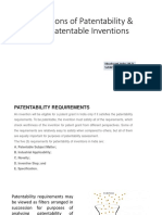 3.1 Conditions of Patentability & Non Patentable Inventions
