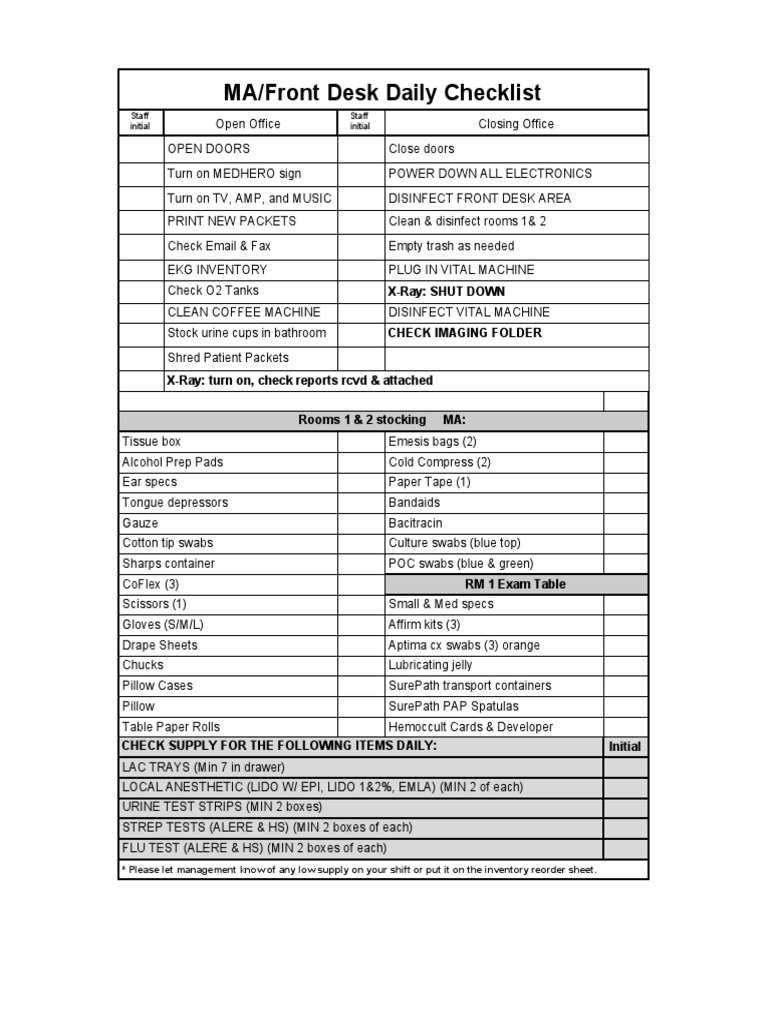ma-front-desk-daily-checklist-x-ray-shut-down-download-free-pdf