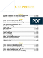 Lista de Precios