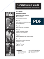 Acl Protocol Rehab - Ligamentul Incrucisat