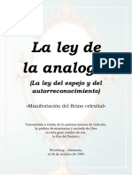 La Ley de La Analogía (La Ley Del Espejo y Del Autorreconocimiento)