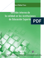 Gesrio Interna de La Calidad en Las Institutciones de Educación Superior