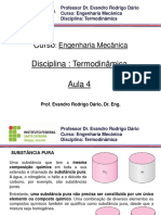 Termodinâmica - Aula 4 e 5 -Propriedades de Substânicias