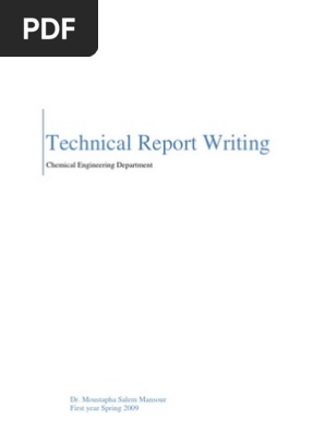 Technical Report Writing