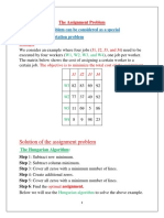 Solution of The Assignment Problem