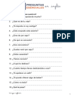 1. 50 Preguntas Esenciales en Inglés