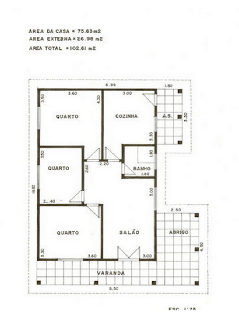 Planta Baixa de Casa Simples | PDF