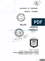 Evaluacion de Problemas de Drenaje y Salinidad Fortaleza