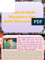 SEJARAH BATIK INDONESIA