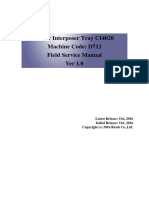 Cover Interposer Tray CI4020 Machine Code: D712 Field Service Manual Ver 1.0