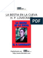 La Bestia en La Cueva - H.P. Lovecraft