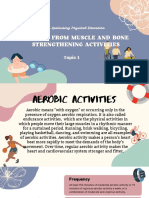 AEROBIC FROM MUSCLE AND BONE STRENGTHENING ACTIVITIES PPT Report