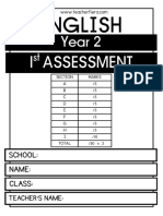 Year 2 1st Assessment Teacherfiera