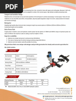 TDG60 Line Boring Compact and Modular Design: Material:Q345. Drive Power Unit:25HP Hydraulic System