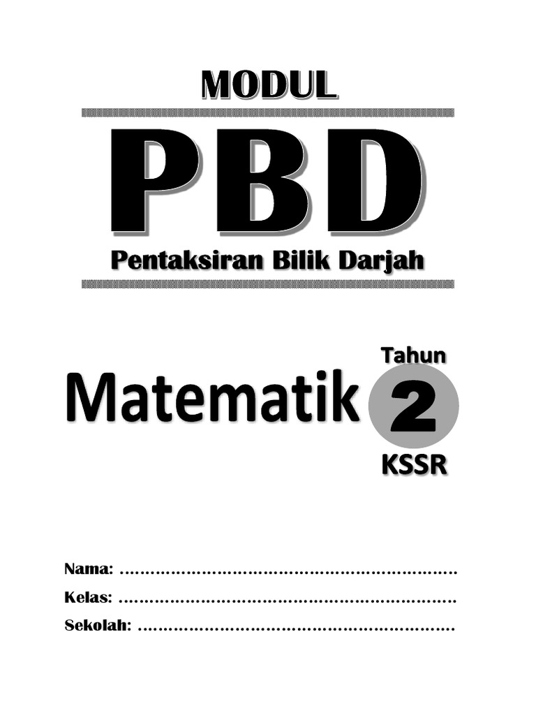 Modul Pbd Matematik Tahun 2 Pdf