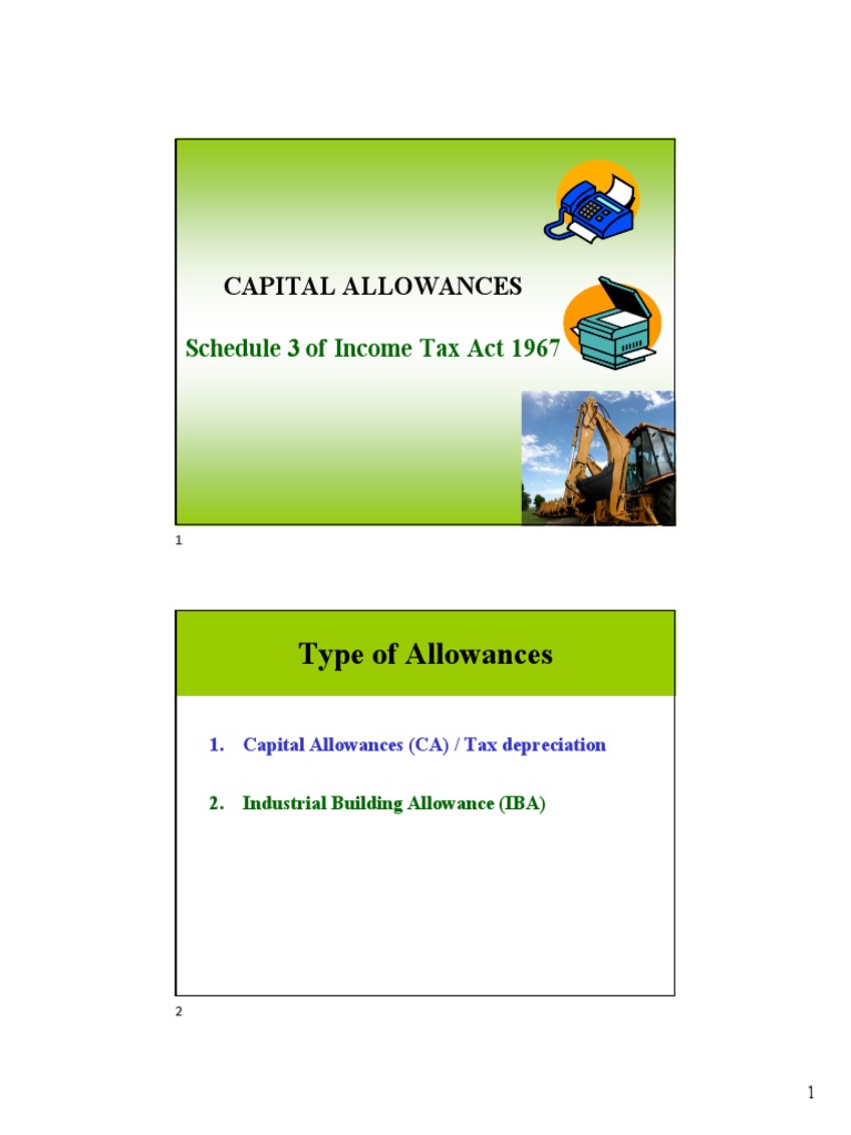 Lecture Capital Allowance and Industrial Building Allowance 2033 45
