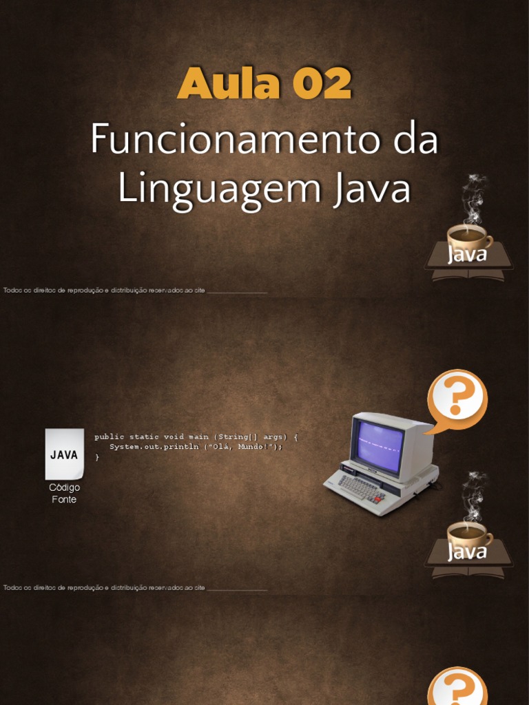 Aula 02: Introdução ao Java | PDF | Java (linguagem de programação ...
