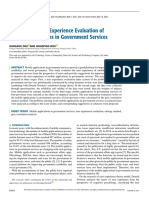 Research On User Experience Evaluation of Mobile Applications in Government Services