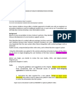 Tty6034 Analysis and Design of Health Information Systems