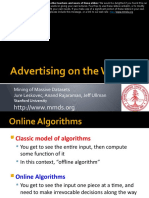 Advertising On The Web: Mining of Massive Datasets Jure Leskovec, Anand Rajaraman, Jeff Ullman